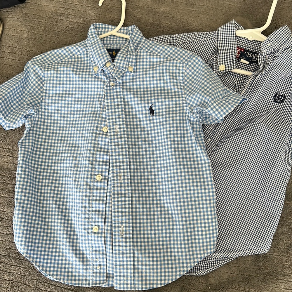 Bundle of polo Ralph Lauren and Chapa button front shirts for boys 3T